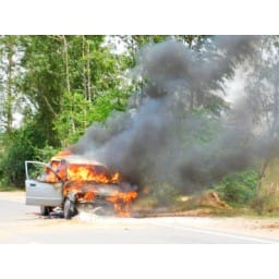 bhiwani news, run, car, burnt, save
