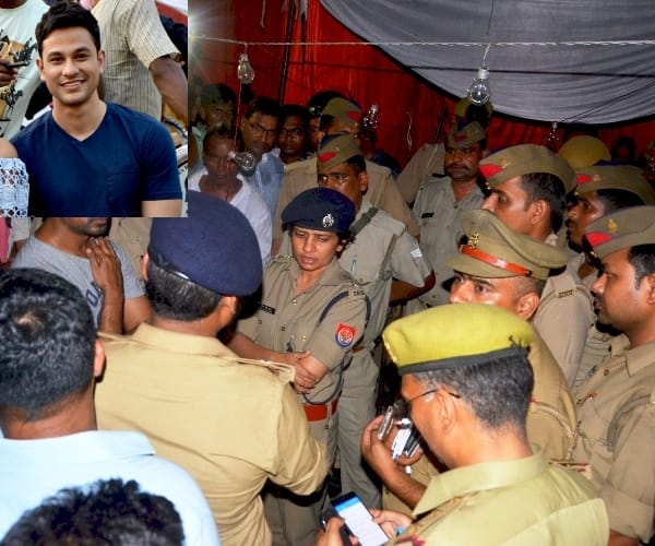Ruckus during shooting in lucknow.