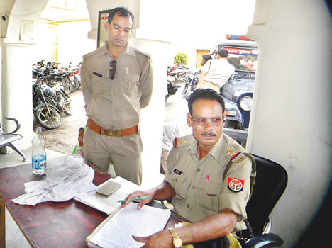 Escaped from police custody of two accused