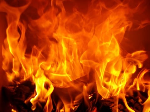 husband burn alive while wife watching television in other room