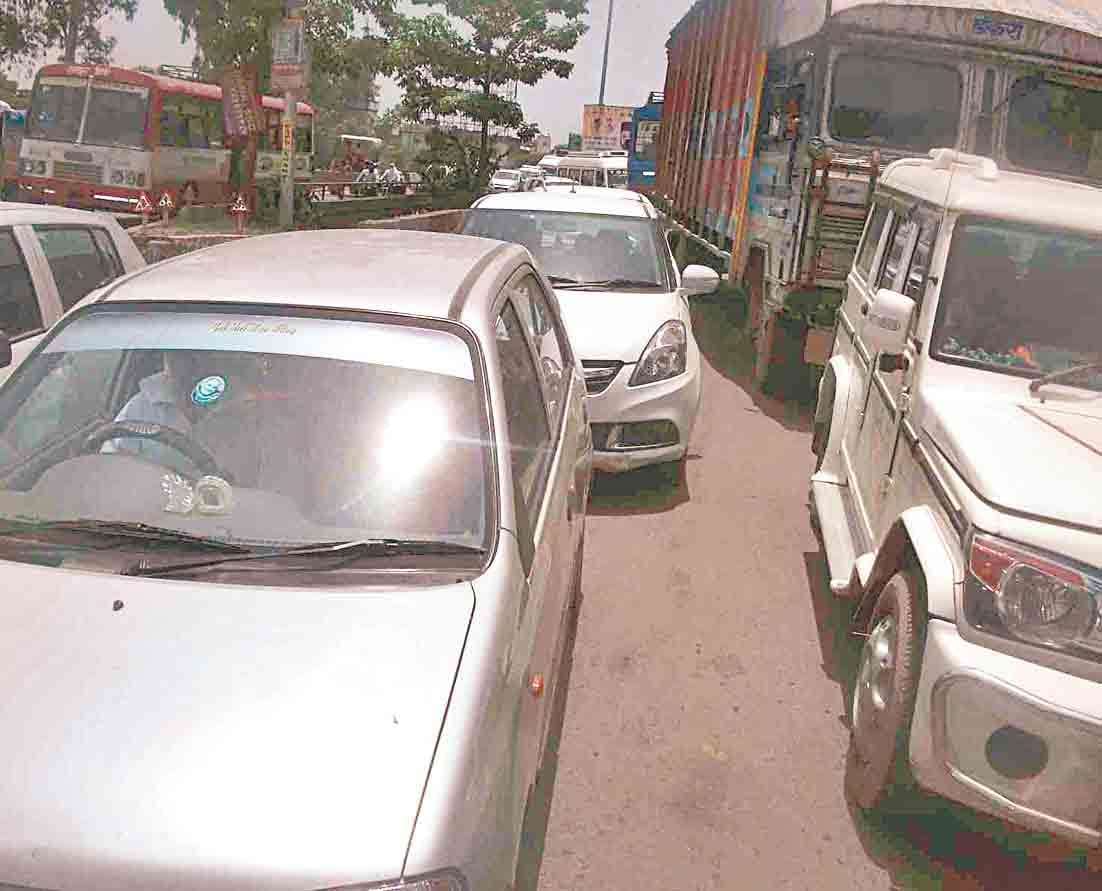 jam in bilaspur