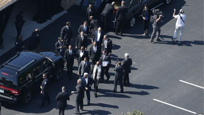 muhammad ali funeral procession picture gallery
