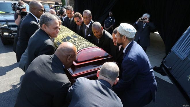 muhammad ali funeral procession picture gallery