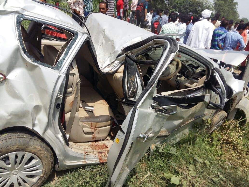 two injured, road accident