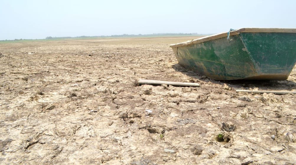 For the first time in 46 years the reservoir drained Tumdia