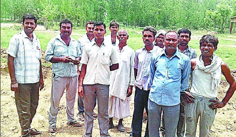 Villagers got off digging