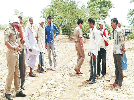 Half-burnt body of a youth was found in bushes