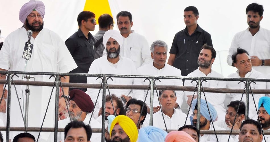 rahul gandhi, captain amrinder singh, punjab election, drug racket, rahul gandhi protest, jalandhar