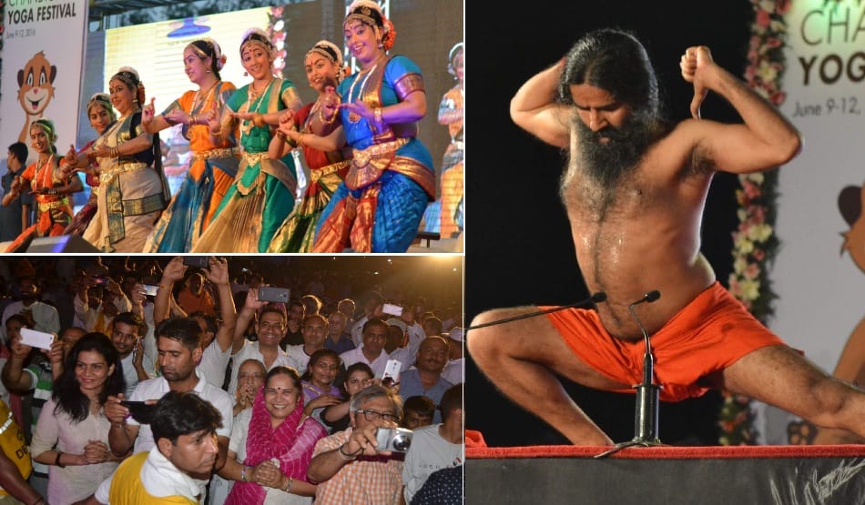 ending of Chandigarh Yoga Festival, blend of yoga and dance