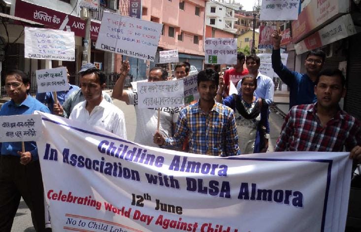 Child labor awareness rally