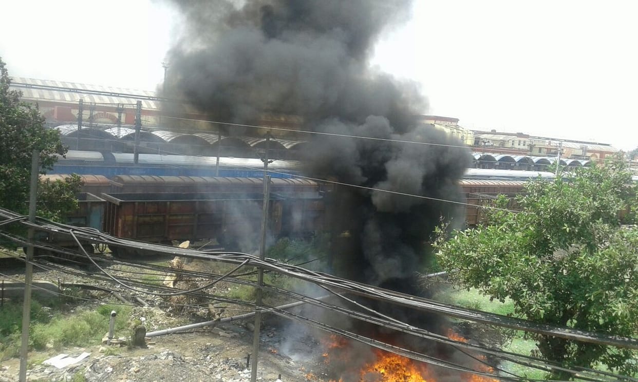  fire near the station