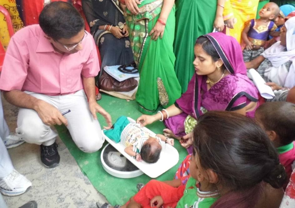 Mansaram not improve the health of children in the village