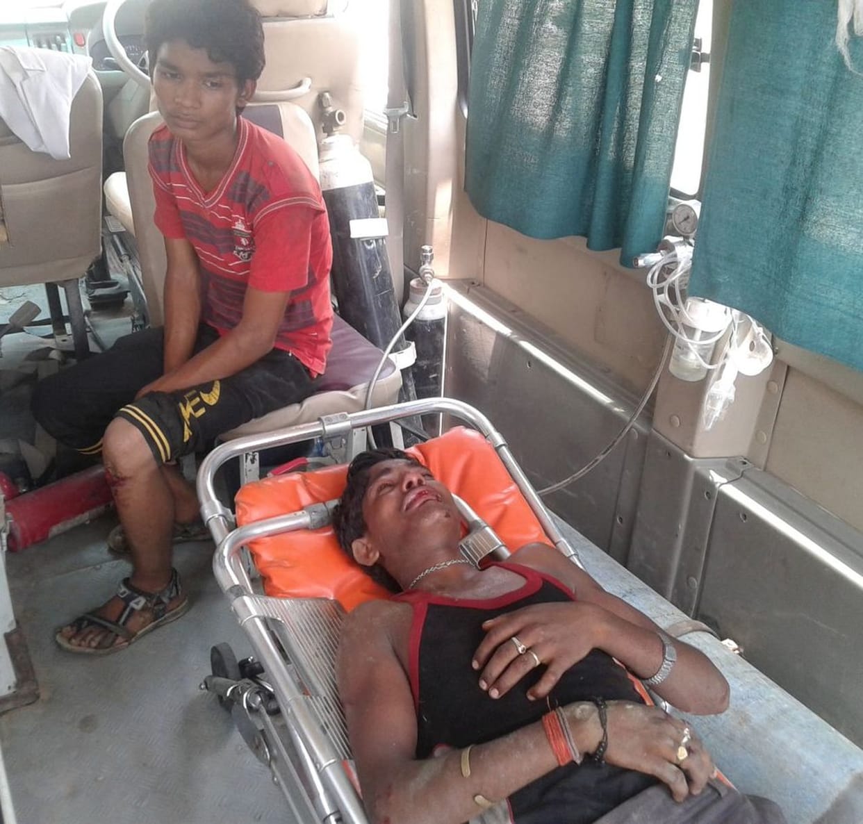 Six injured in accidents, including two aged