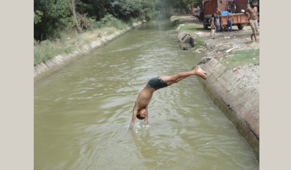 Divyanga made the leap into the canal