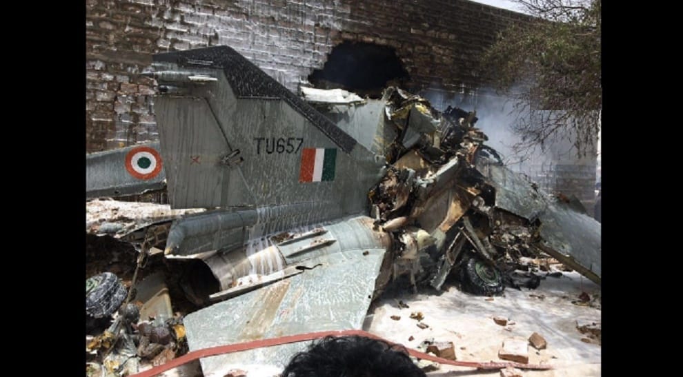 MiG 27 aircraft crashes near Jodhpur, Pilot escapes safely