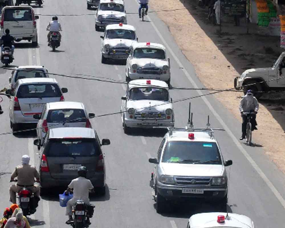 when narendra modi reached Allahabad Force is on high alert , 