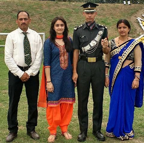 Sandeep Ollie became an officer in the army