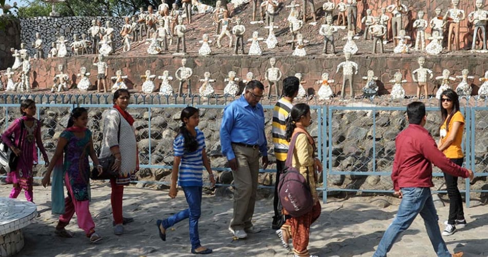 art students will display their work at world famous rock garden created by nek chand