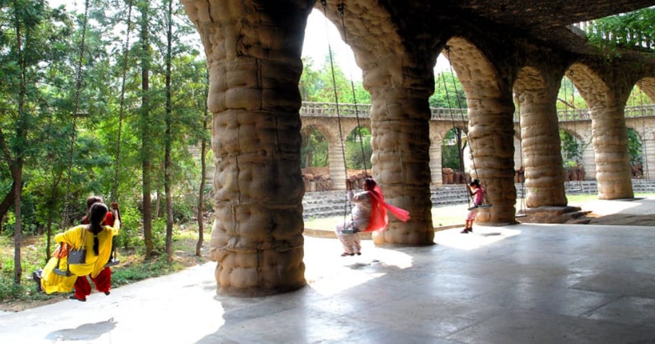 art students will display their work at world famous rock garden