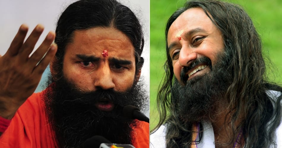 shri shri ravishankar, baba ramdev, yog guru ramdev, ramdev press confrence, chandigarh
