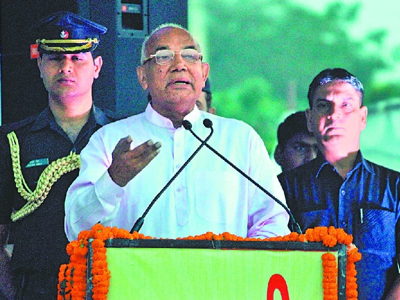 kaptan singh solanki, Governor of Haryana in panchkula,  Yoga Write a new history: Solanki