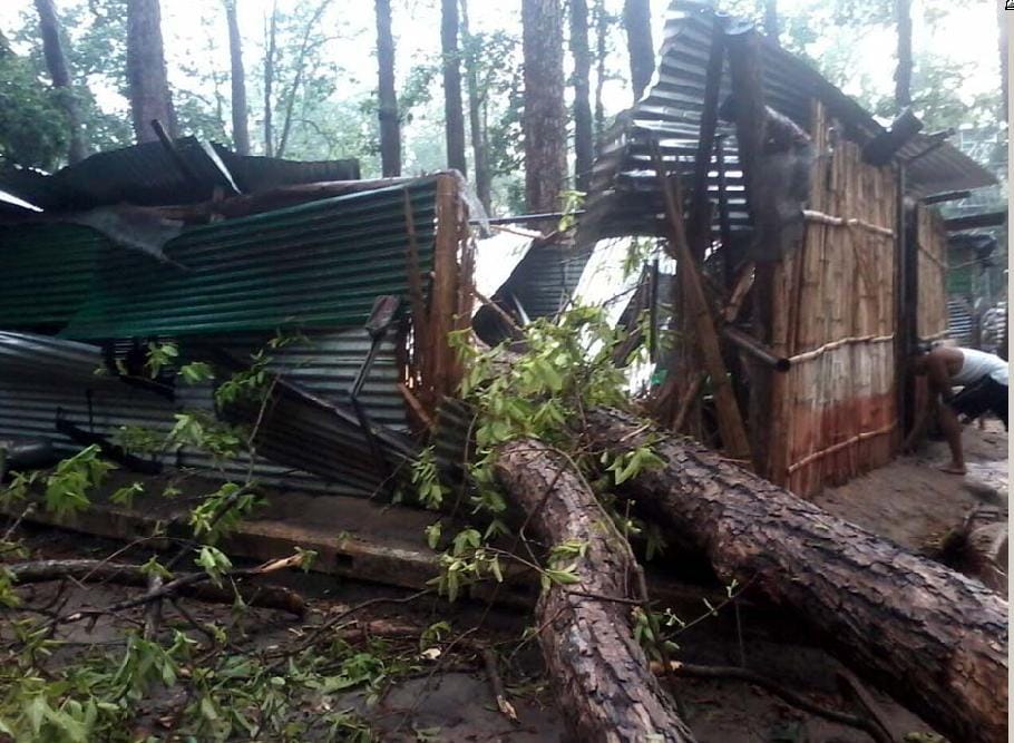 SSB storm toppled tree at camp, wounding two young