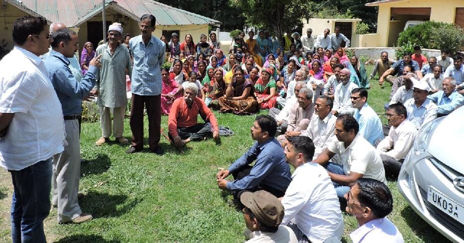 Villagers sought road