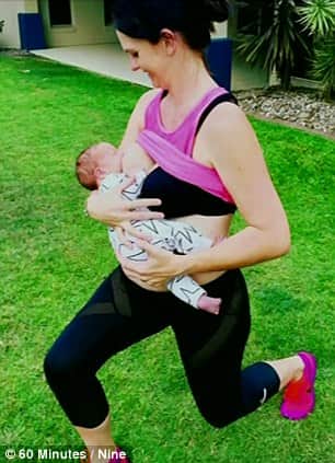 fitness blogger exercise with their children