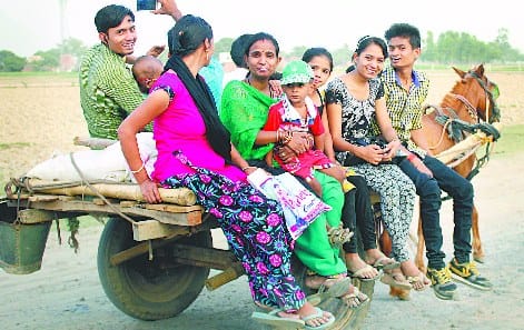  Police were deployed to protect the fair Chaubari