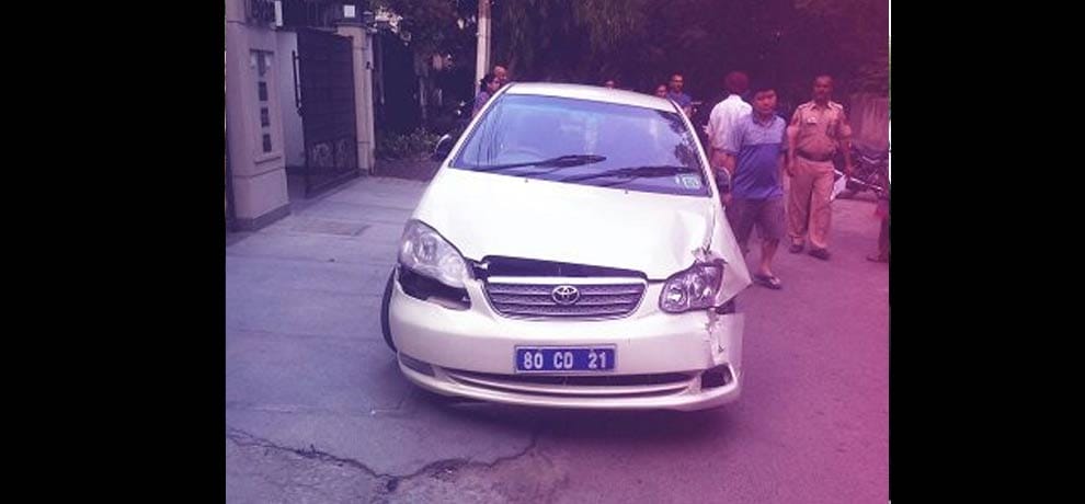 Vietnam diplomat hit a car in delhi 