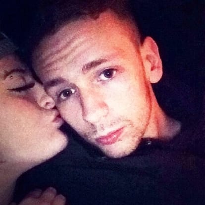 a woman took selfie with dead man