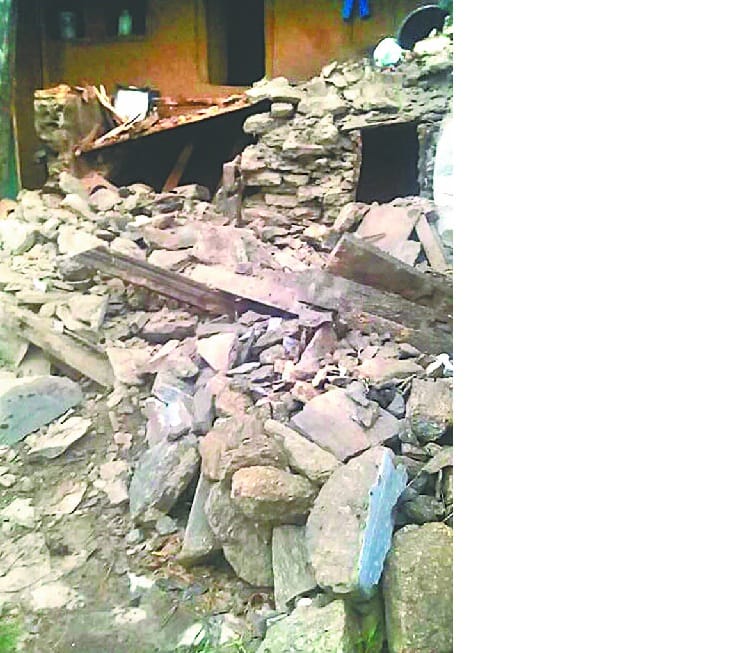 Whetstone home collapsed in heavy rain