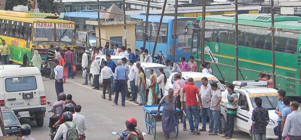 Himachal Road Transport Corporation employees on a two day strike
