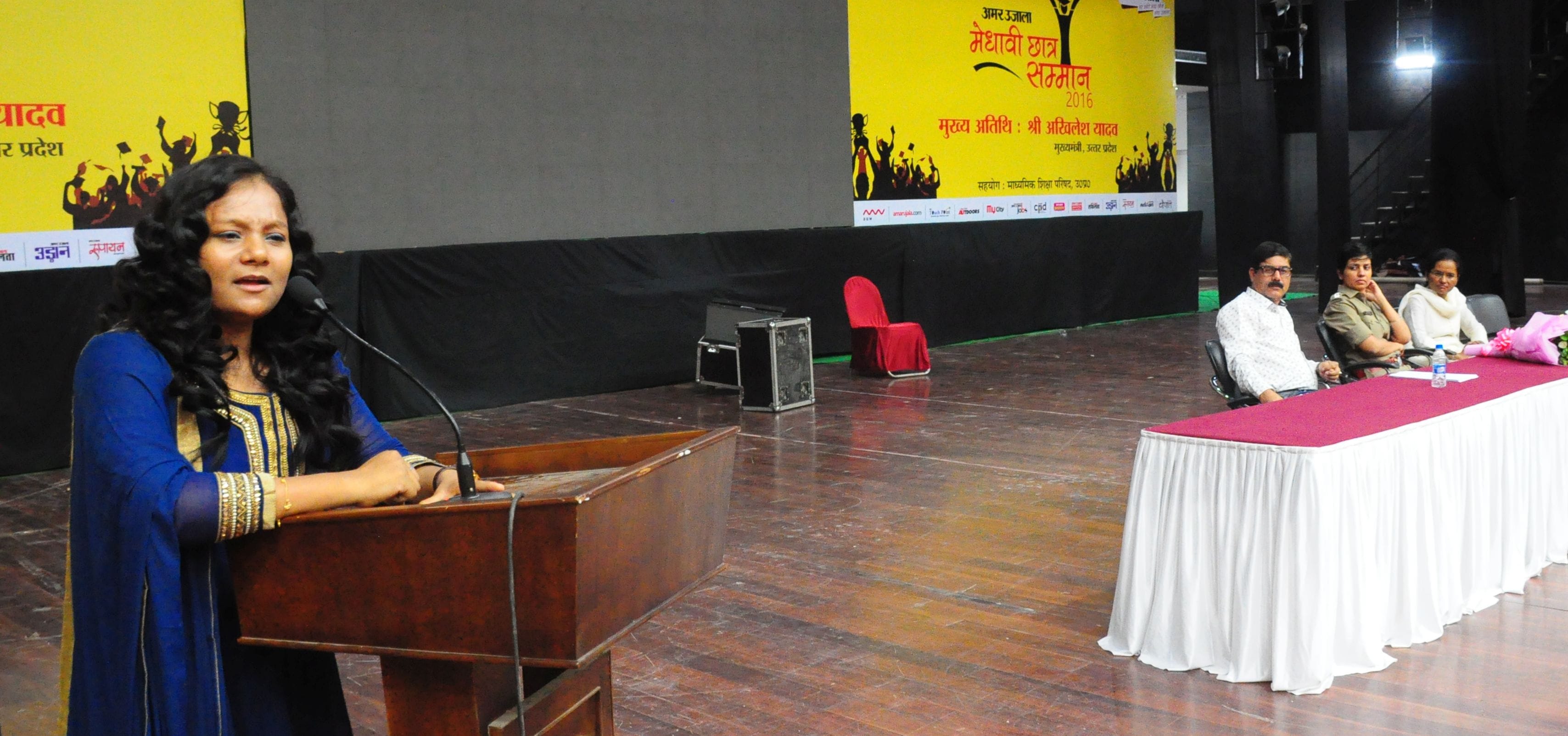 toppers participated in medhaviyon ki chaupal in Lucknow.