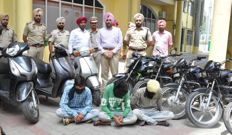 five thief arrest, mohali ssp, thief gang, mohali police, kharar police, kharar, mohali