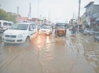 rain, water loging, fatehabad, harayana