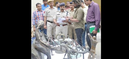 big sculpture thief arrested in faridabad