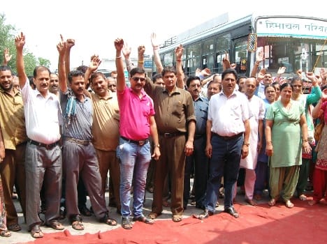 hrtc employee in strike