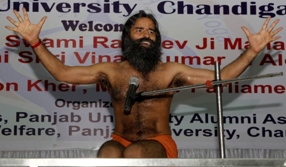 magic of Ramdev's yoga in PU campus, taught on lessons of branding