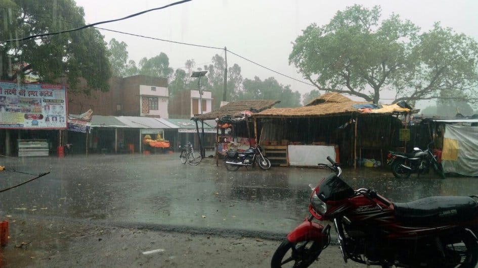Many parts of the district Rain in Jmajm