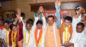  Vikramajit Maurya and harsh vardhan joined BJP 