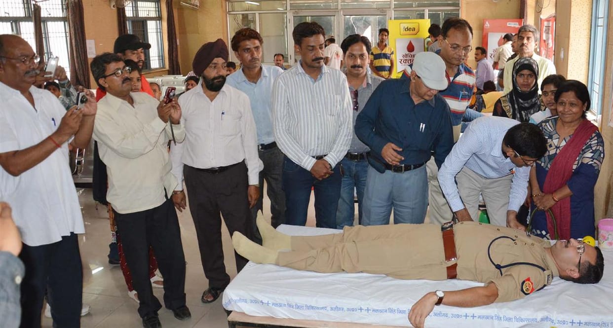 205 units of blood donation , the great work