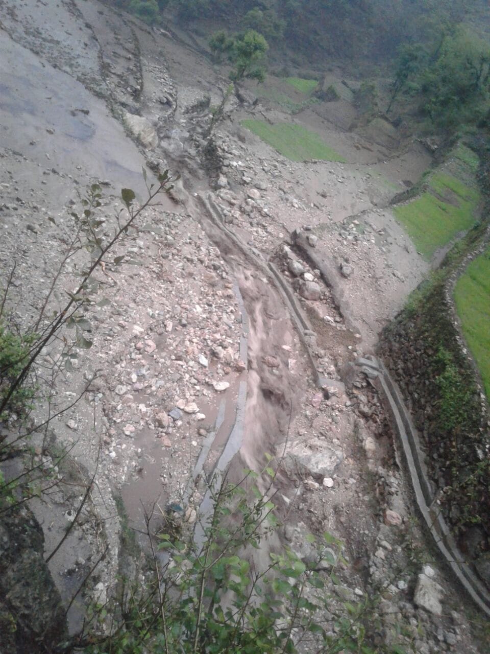 rain effect in many areas of uttarakhand.