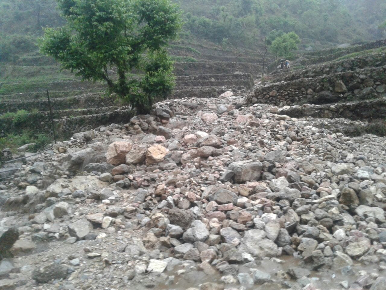 rain effect in many areas of uttarakhand.