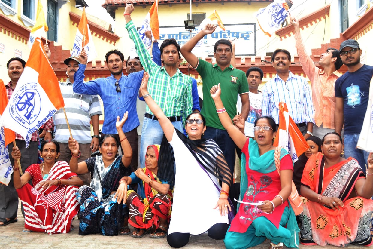 demonstration against water crisis