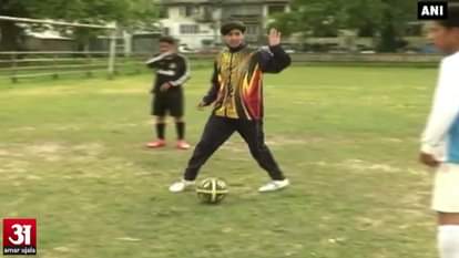 Inspiring! First female football player-cum-coach