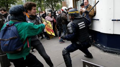 labour protest in france