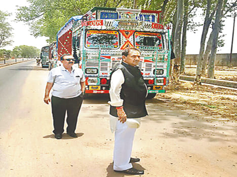 MLA 16 overloaded sand laden truck caught