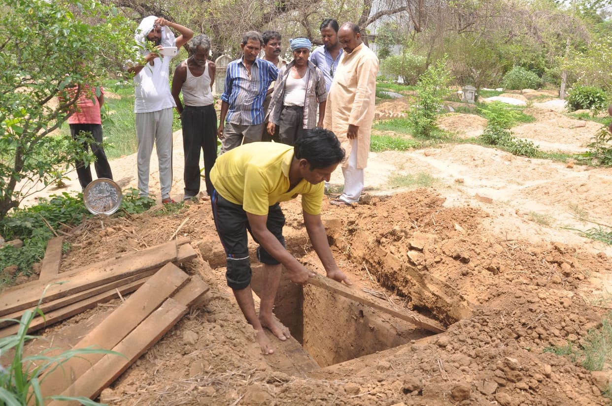 dead body has been taken out fro grave for postmartum