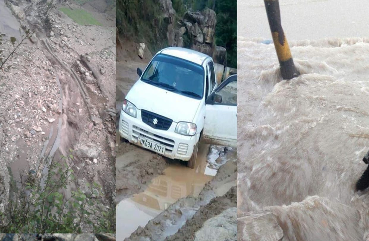 rain effect in many areas of uttarakhand.